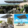 VOUNOT® Sonnenschirm für Balkon, 200 × 125 cm, Knickbarer Produktbild-Vorschau 7