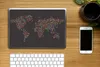 MuchoWow® Laptop Aufkleber Sticker Cover Weltkarte - Punkte Produktbild-Vorschau 2