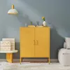 Lendo Online Sideboard Metal 80x40x100 cm Giallo Anteprima dell’immagine prodotto 2