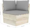 Garten-Palettensofa 2-Sitzer mit Kissen Fichtenholz Produktbild-Vorschau 7