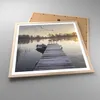 Gerahmtes Poster - Rahmen in heller Eiche - Brücke Westen Produktbild-Vorschau 3