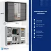 Schwebetürenschrank TOMY, 2-türig, 235 cm, Schwarz / Produktbild-Vorschau 5