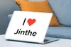 MuchoWow® Laptop Aufkleber Sticker Cover Ich liebe - Jinthe Produktbild-Vorschau 4