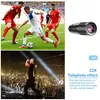 Collage of a soccer game, a telephoto lens, and a concert. Náhľad obrázku produktu