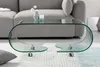 Extravaganter Glas Couchtisch FANTOME 90cm transparent Produktbild-Vorschau 4