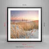 Gerahmtes Poster - Schwarzer Rahmen - Sonne Vögel Sand - Produktbild-Vorschau 5