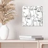 DEQORI Glasbild Echtglas 30x30 cm 'Linien formen Gesichter' Produktbild-Vorschau 4