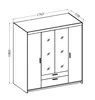 AX LIVING Beige Kleiderschrank mit Spiegel Storicos 4T Produktbild-Vorschau 7