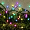 2 pezzi illuminazione solare da giardino lucciola con 6 LED Anteprima dell’immagine prodotto 6