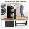 COSTWAY Szafka niszowa na kółkach, szafka łazienkowa z Podgląd zdjęcia produktu 6