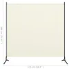 vidaXL 1 pezzo divisorio bianco crema 175x180 cm - Divisori Anteprima dell’immagine prodotto 10