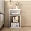 Nočný stolík pravý/ľavý biely do spálne obývačky moderný 50 Náhľad obrázku produktu 8
