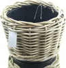 VAN DER LEEDEN DRYPOT® Rattan Pflanzkübel Grau Ø 25 cm - Produktbild-Vorschau 1