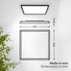 B.K.Licht Pannello LED piatto 29x29cm quadrato 22W 3000lm Anteprima dell’immagine prodotto 12