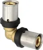 Pipetec Pressfitting Winkel 16x2 mm 90° TH Kontur Alu Produktbild-Vorschau 1