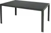 A dark grey rectangular outdoor table with a slatted top and four legs, presented against a white background. Produktbild-Vorschau