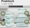 classbach® Frischhaltedosen Glas mit Deckel | 7er Set | für Produktbild-Vorschau 14