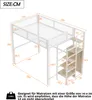 MODFU Etagenbett Kinderbett 140x200cm mit Eisenrahmen, Produktbild-Vorschau 4