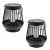 Solar Laterne schwarz 15 x 13 cm mit Flammeneffekt - 2er Produktbild-Vorschau 5