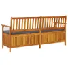 vidaXL Truhenbank mit Kissen 170 cm Massivholz Akazie -  Produktbild-Vorschau 5