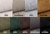 A collage of fabric swatches in various colors, each labeled with its name. Produktbild-Vorschau