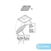 Diagram showing how to install a filter. Voir les images du produit