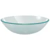 vidaXL Lavabo en verre trempé 42 cm mat Voir les images du produit 1
