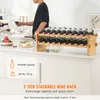 SucceBuy 18 bouteilles casier à vin modulaire empilable à 2 Voir les images du produit 2