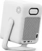 Rear view of a white projector on a stand. Produktbild-Vorschau