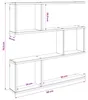 vidaXL Étagère murale en bois imitation chêne noir, 80 x 12 Voir les images du produit 8