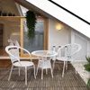 Kondela Jenar 1+2 künstliches Rattan-Gartenset - weiß Produktbild-Vorschau 2