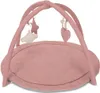 A pink baby activity gym with hanging toys. Produktbild-Vorschau