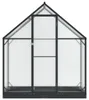 vidaXL Garten Gewächshaus mit Tür Anthrazit 183,5 x 63,5 x Produktbild-Vorschau 3