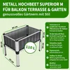 TTL GARDEN Hochbeet Superior M 80x50x80cm Anthrazit-Silber Produktbild-Vorschau 2