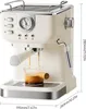 Espresso-Kaffeemaschine, 20 Bar, Edelstahl-Espressomaschine Produktbild-Vorschau 2