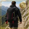 Turistický batoh Zandor 25-40 litrov, čierna farba, vhodný Náhľad obrázku produktu 3