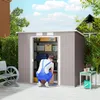 Outsunny Metall Gerätehaus 2,42 m², Geräteschuppen mit Produktbild-Vorschau 2