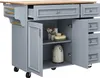 Sweiko îlot de cuisine(110×45-75×92cm),îlot de cuisine Voir les images du produit 9