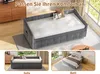 Schlafsofa 90x200 cm in grauem Samt, ausziehbar auf 180x200 Produktbild-Vorschau 3