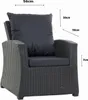 1 x Gartenkissen fur polyratanen Sitzkissen 56x52x7+56x50 Produktbild-Vorschau 7