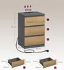 VASAGLE Nachttisch, 2er Set, Beistelltisch, 3 Schubladen, Produktbild-Vorschau 7
