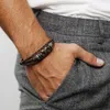 trendor 75808 Unisex Lederarmband Braun 3 Produktbild-Vorschau