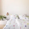 elegante Mako Satin Bettwäsche Lovebirds weiß 135x200 cm + Produktbild-Vorschau 4