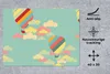 MuchoWow® Mauspad Mousepad Heißluftballon - Schnittmuster - Produktbild-Vorschau 3