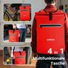 Brašna na nosič Wiltec červená, batoh na kolo s úložným Náhled obrázku produktu 2