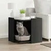 vidaXL Zásobník na odpadky černý 53x53x51 cm Materiál na Náhled obrázku produktu 2