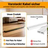 Izrielar 4X Kabelbrücke 1-Kanal Gummi Kabelkanäle Produktbild-Vorschau 4