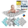 Fasciatoio per bambini a 3 strati - Grigio ZigZag Anteprima dell’immagine prodotto 1