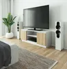 Mobiletto TV elegante bianco e rovere sonoma 140 cm con 2 Anteprima dell’immagine prodotto 6