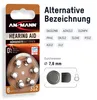 ANSMANN Hörgerätebatterien Typ 312 braun Zink Luft 1,4V, 60 Produktbild-Vorschau 2